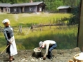 5- Äiti ja poika perunamaalla